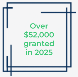 Over $52,000 granted in 2025